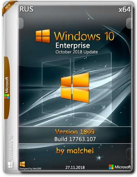 Windows 10 Enterprise [v1809.107 / x64 [Ru]] (2018) PC | by molchel