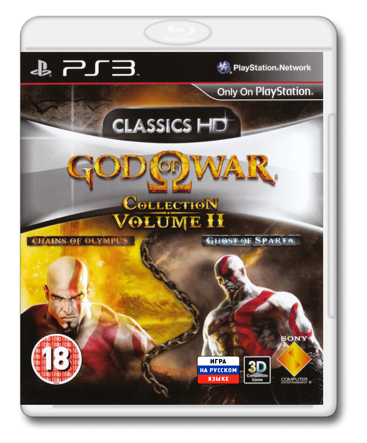 God of War HD Collection Volume II [God of War: Chains of Olympus + God of War: Ghost of Sparta] (2010, 2011) PS3 | Пиратка