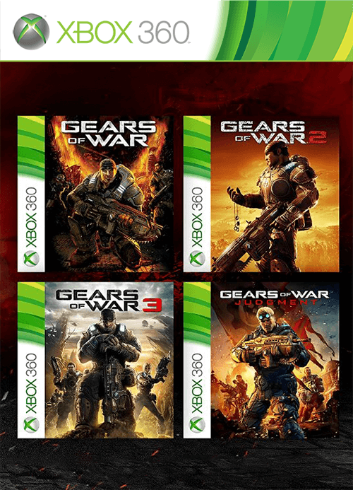 Gears of War - Quadrilogy Pack [Freeboot/Rus/FullRus][+30 DLC][+TU] (2006-2013) XBOX360 | GOD